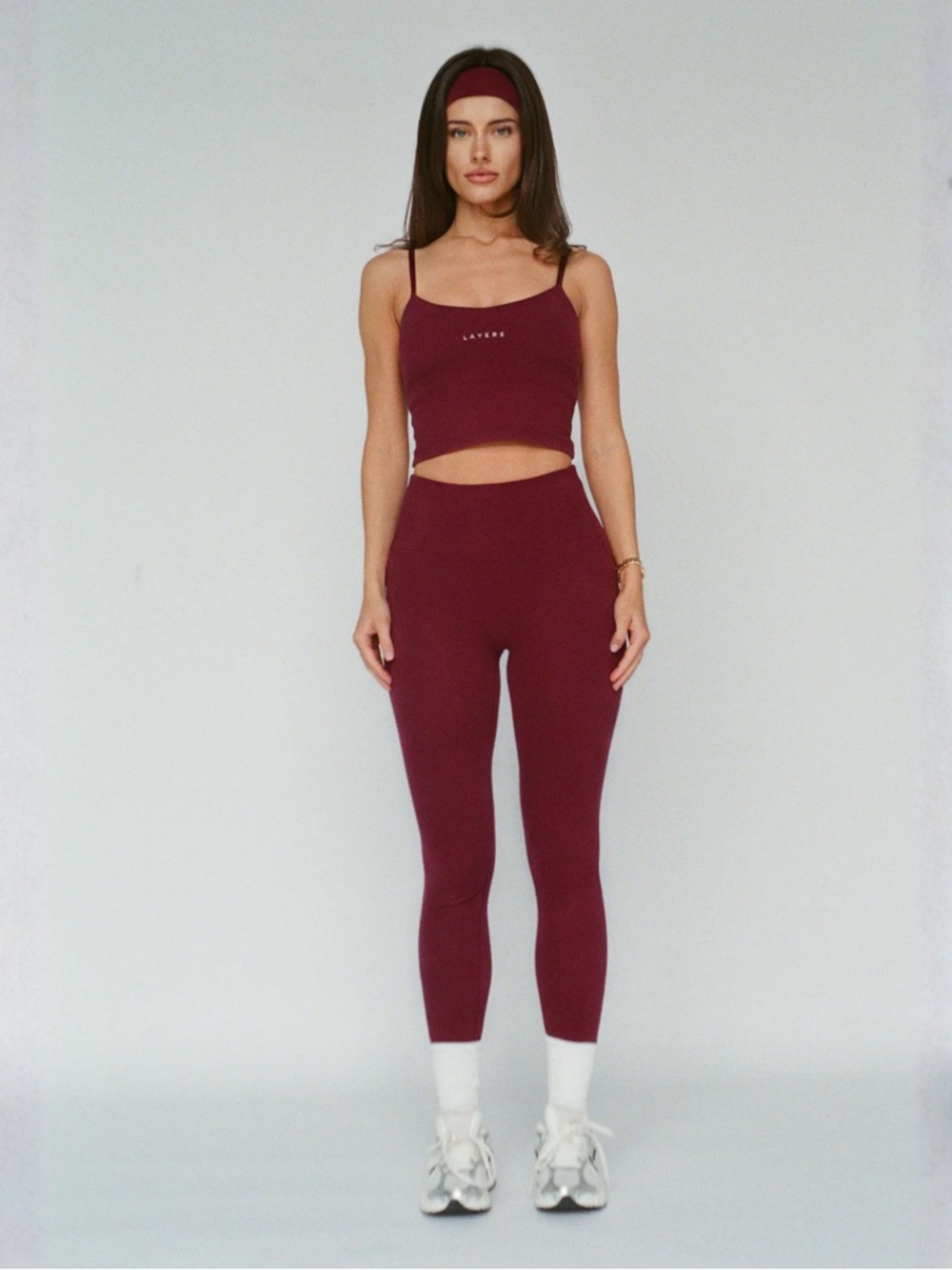 LAYERE organic cotton leggings - cherry red